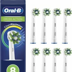 Oral B Oral-B CrossAction - Met CleanMaximiser-technologie - Opzetborstels - 8 Stuks