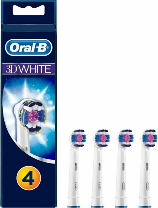 Oral B Oral-B 3D White - Opzetborstels - 4 Stuks 1 Oral B Oral-B 3D White - Opzetborstels - 4 Stuks