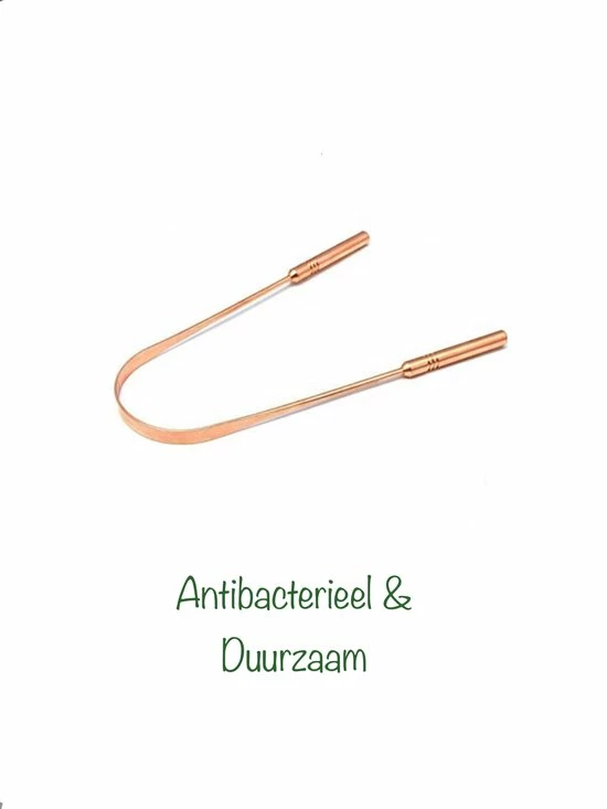 OrganiBrush 100% Koper Tongschraper / Tongreiniger - Antibacterieel - 2 Stuks 4 OrganiBrush 100% Koper Tongschraper / Tongreiniger - Antibacterieel - 2 Stuks - Afbeelding 4