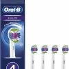 Oral B Oral-B 3D White - Met CleanMaximiser-technologie - Opzetborstels - 4 Stuks
