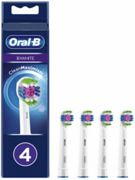 Oral B Oral-B 3D White - Opzetborstels - 4 Stuks 15 Oral B Oral-B 3D White - Opzetborstels - 4 Stuks - Afbeelding 15