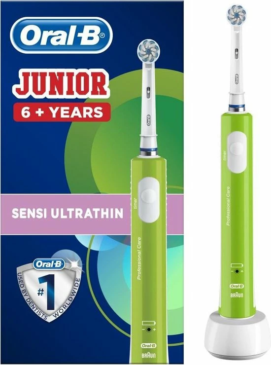 Oral B Oral-B Junior - Elektrische Tandenborstel - Groen 1 Oral B Oral-B Junior - Elektrische Tandenborstel - Groen