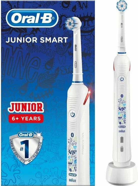 Oral B Oral-B Junior - Elektrische Tandenborstel - Wit 1 Oral B Oral-B Junior - Elektrische Tandenborstel - Wit