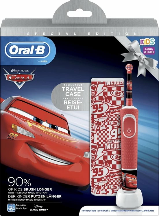 Oral B Oral-B Kids Cars - Elektrische Tandenborstel - Powered By Braun - 1 Handvat En 1 Opzetborstel 14 Oral B Oral-B Kids Cars - Elektrische Tandenborstel - Powered By Braun - 1 Handvat En 1 Opzetborstel - Afbeelding 14