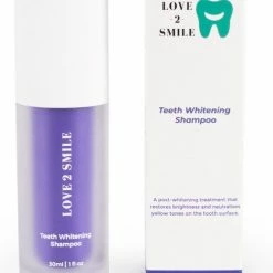 Love2smile Teeth Whitening Shampoo - De Natuurlijke Tandenbleker Van Nederland & België - Goedgekeurde Tandpasta - Teeth Whitening - Wittere Tanden - Zonder Peroxide