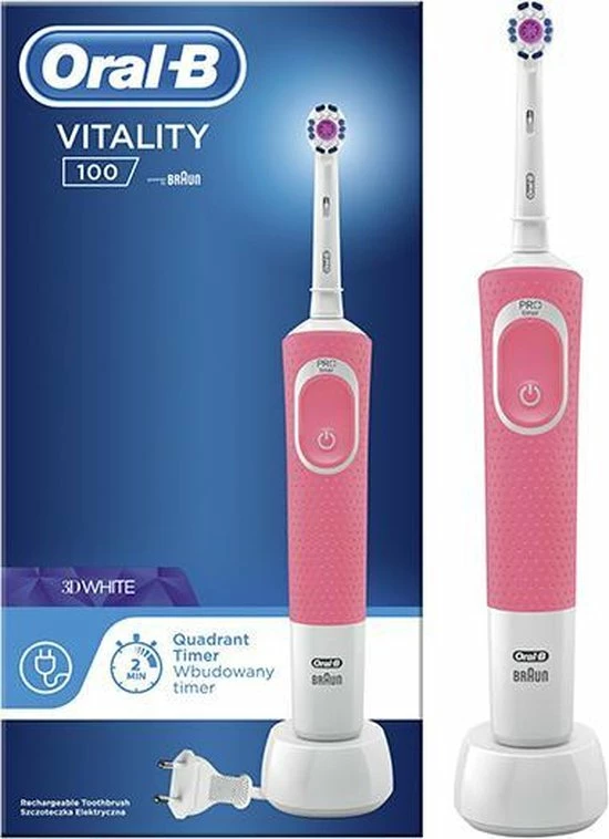 Oral B Oral-B Vitality 100 Black & Pink DUOSET 2 Oral B Oral-B Vitality 100 Black & Pink DUOSET - Afbeelding 2