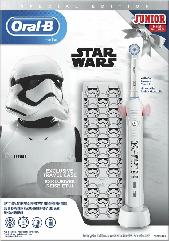 Oral B Oral-B Junior - Star Wars - Elektrische Tandenborstel - Met Reisetui 6 Oral B Oral-B Junior - Star Wars - Elektrische Tandenborstel - Met Reisetui - Afbeelding 6