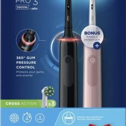 Oral B Oral-B PRO 3 3900 - Elektrische Tandenborstel - Duo Zwart + Roze -Oral B SHOP 550x788 1