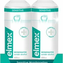 Elmex Sensitive Mondwater - 2 X 400 Ml - Voordeelverpakking