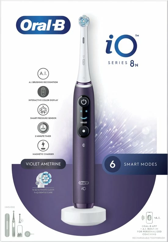 Oral B Oral-B IO 8N - Elektrische Tandenborstel - Violet 22 Oral B Oral-B IO 8N - Elektrische Tandenborstel - Violet - Afbeelding 22