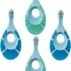Jordan Tandenborstel Baby STEP 1 (0-2 JAAR) 4 Stuks Blauw / Groen