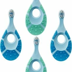 Jordan Tandenborstel Baby STEP 1 (0-2 JAAR) 4 Stuks Blauw / Groen