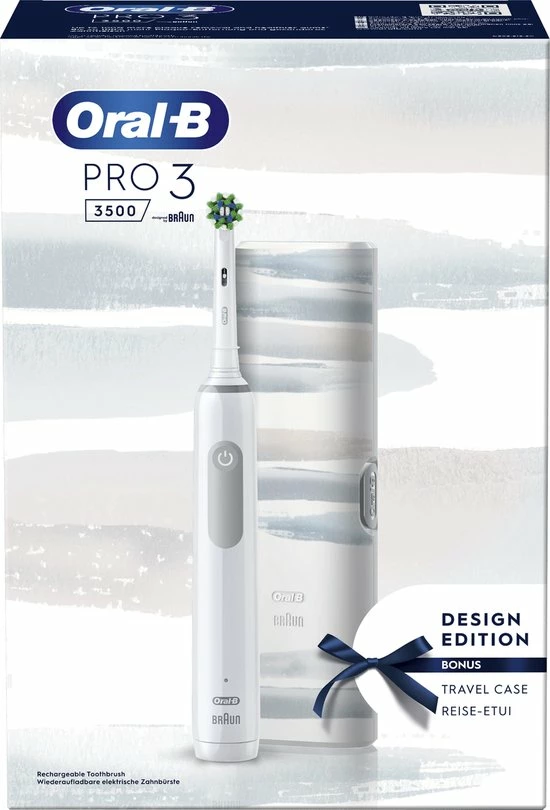 Oral B Oral-B Pro 3 3500 - Elektrische Tandenborstel - Wit 3 Oral B Oral-B Pro 3 3500 - Elektrische Tandenborstel - Wit - Afbeelding 3