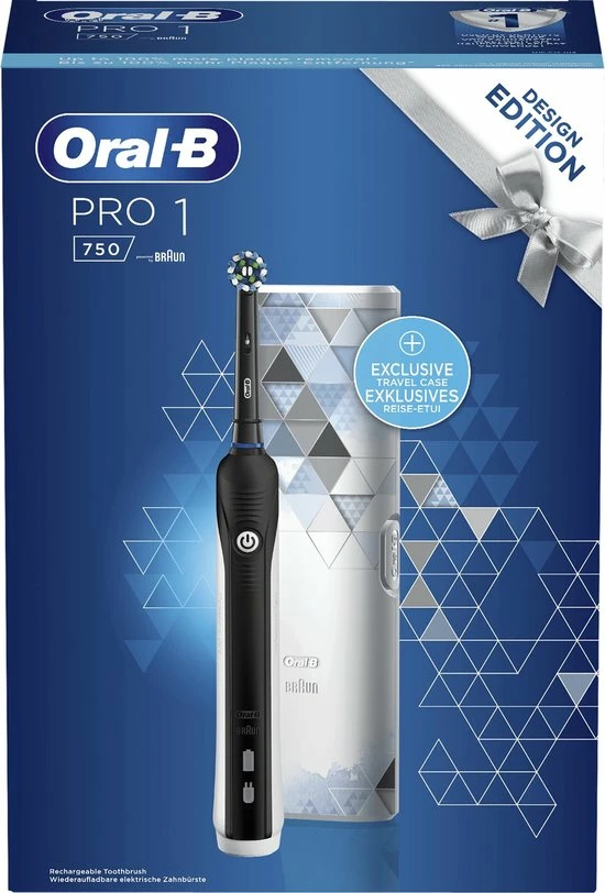 Oral B Oral-B PRO 1 - 750 - Elektrische Tandenborstel - Inclusief Reisetui 3 Oral B Oral-B PRO 1 - 750 - Elektrische Tandenborstel - Inclusief Reisetui - Afbeelding 3