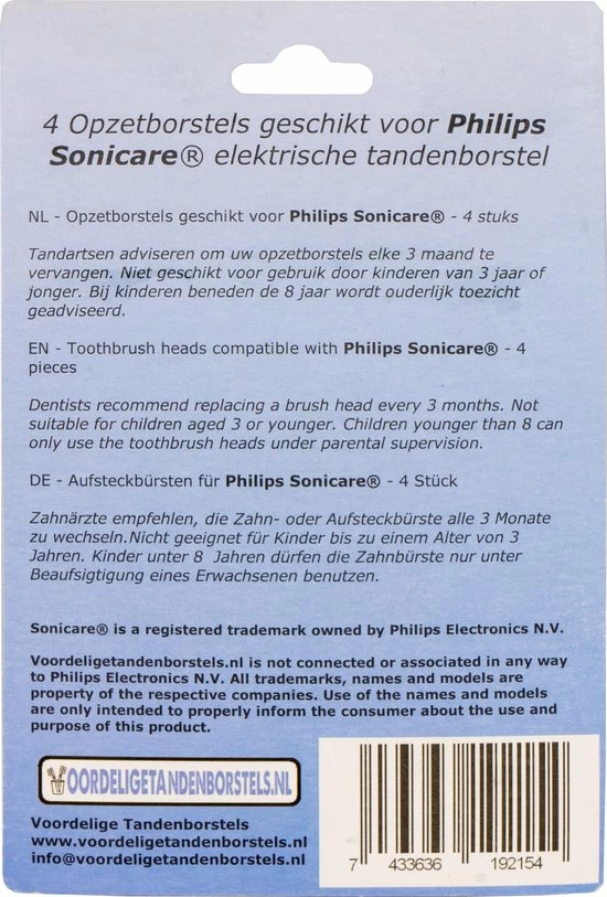 Merkloos 8 Opzetborstels Voor Philips Sonicare 3 Merkloos 8 Opzetborstels Voor Philips Sonicare - Afbeelding 3