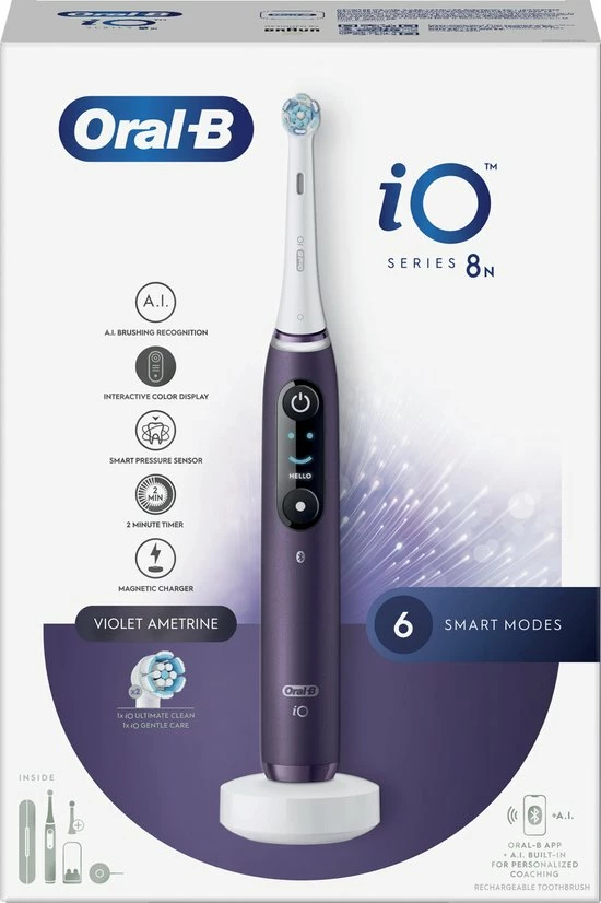 Oral B Oral-B IO 8N - Elektrische Tandenborstel - Violet 3 Oral B Oral-B IO 8N - Elektrische Tandenborstel - Violet - Afbeelding 3