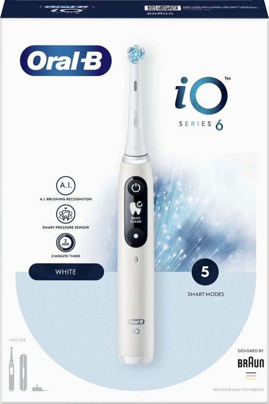 Oral B Oral-B IO 6 - Elektrische Tandenborstel - Wit 9 Oral B Oral-B IO 6 - Elektrische Tandenborstel - Wit - Afbeelding 9