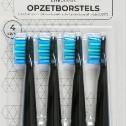 LifeGoods Opzetborstels - Voor Elektrische Tandenborstel - 4 Stuks - Zwart/Blauw -Oral B SHOP 550x827 6