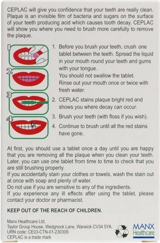 PROCLAIMS Endekay Plakverklikkers - 12 St - Tandpasta 3 PROCLAIMS Endekay Plakverklikkers - 12 St - Tandpasta - Afbeelding 3